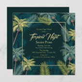 Invitation de palmiers tropicaux (Devant / Derrière)
