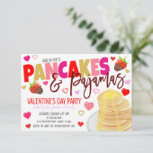 Invitation De Pancakes Et Pajamas Valentine (Debout devant)