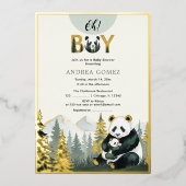 Invitation de Panda Hug Foil (Recto)