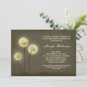 invitation de pandelions d'anniversaire rustique m (Debout devant)