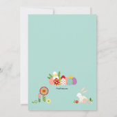 Invitation de panier de Pâques (Dos)