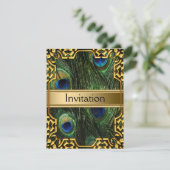 Invitation de paon d'or Toute partie (Debout devant)