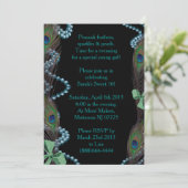 Invitation de paon noir (Debout devant)