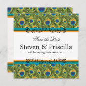 Invitation de paon Variation 2 (Devant / Derrière)