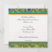 Invitation de paon Variation 2 (Dos)