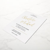 Invitation de papier d'aluminium (Rotation)