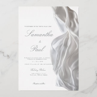 Invitation de papier d'aluminium
