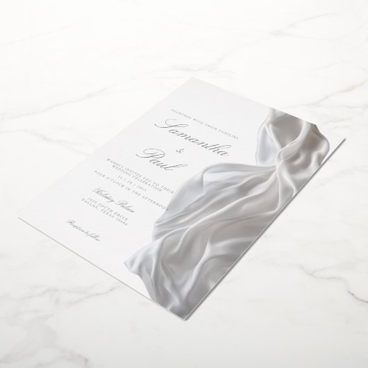 Invitation de papier d'aluminium (Rotation)