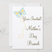 Invitation de papillon d'art de point (Devant)