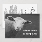 Invitation de Pâque adorable (Devant / Derrière)