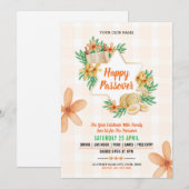 Invitation de Pâque juive volante joyeuse (Devant / Derrière)