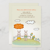 Invitation de Pâques (Devant / Derrière)