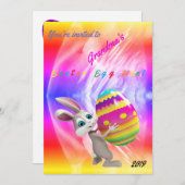 Invitation de Pâques (Devant / Derrière)