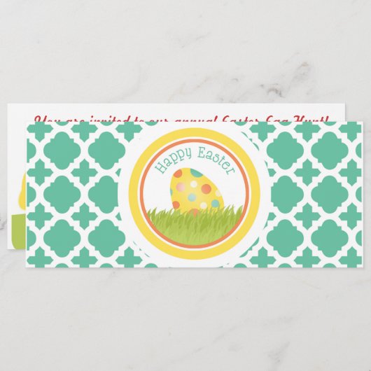 Invitation de Pâques (Devant / Derrière)