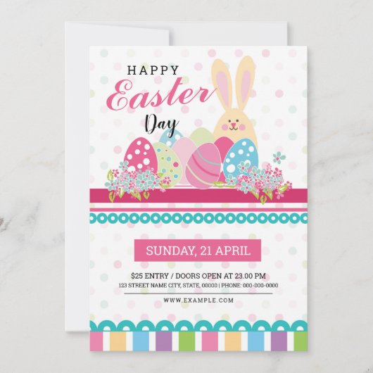 Invitation de Pâques (Devant)