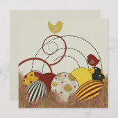 Invitation de Pâques (Devant / Derrière)