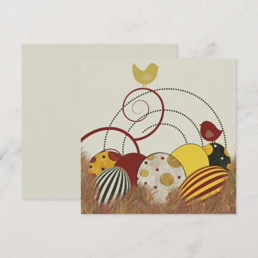 Invitation de Pâques (Devant / Derrière)