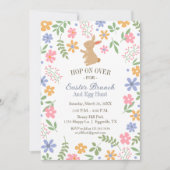 Invitation de Pâques amusant lapin mignon pour bru (Devant)