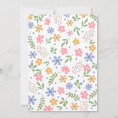 Invitation de Pâques amusant lapin mignon pour bru (Dos)