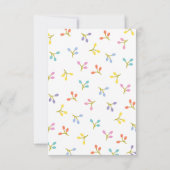 Invitation de Pâques avec Lapin Mignon et Bordure  (Dos)