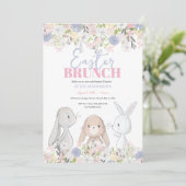 Invitation de Pâques Brunch Bunny (Debout devant)