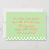 Invitation de Pâques Bunnies (Dos)