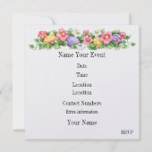 Invitation de Pâques (chasse aux oeufs ?) (Dos)