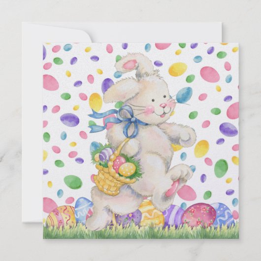 Invitation de Pâques (chasse aux oeufs ?) (Devant)