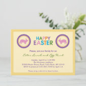 Invitation de Pâques colorée (Debout devant)