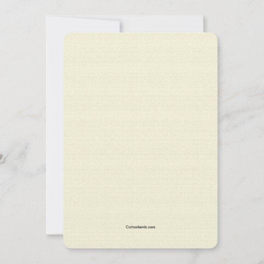 Invitation de Pâques Double Narcisse (Dos)