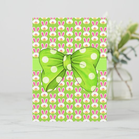 Invitation de Pâques Hoppy (Debout devant)