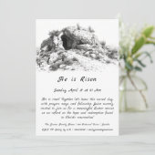 Invitation de Pâques "Il est ressuscité" (Debout devant)