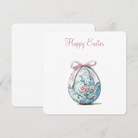 Invitation de Pâques joyeuse (Devant / Derrière)