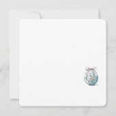 Invitation de Pâques joyeuse (Dos)