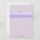 Invitation de Pâques Lilac (Dos)
