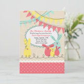 Invitation de Pâques pour la fête de Bunny (Debout devant)