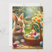 Invitation de Pâques pour une soirée et une chasse (Dos)