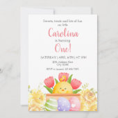 Invitation de Pâques premier anniversaire (Devant)