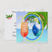 Invitation de Paradise Beach (Devant / Derrière)