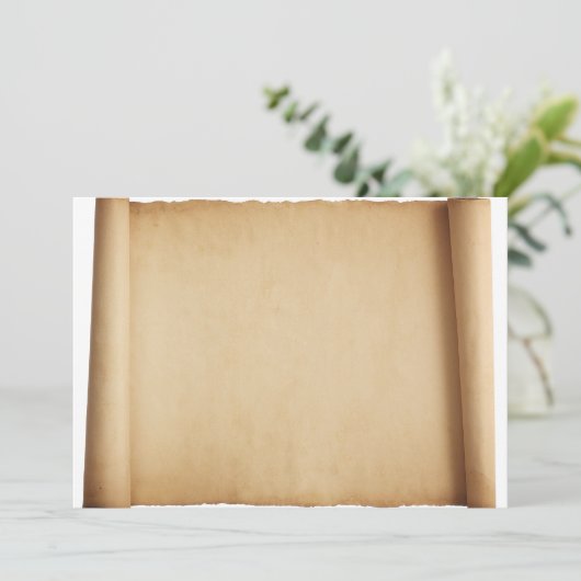 Invitation de parchemin (Debout devant)