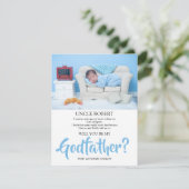Invitation de parrain de photo moderne (Debout devant)
