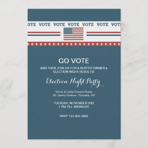 Invitation de parti pour une élection juste vote
