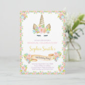 Invitation de parti Whimsical et élégant (Debout devant)