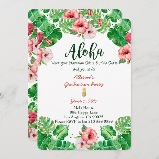 Invitation de partie (Devant / Derrière)