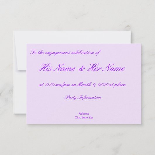 Invitation de partie (Dos)