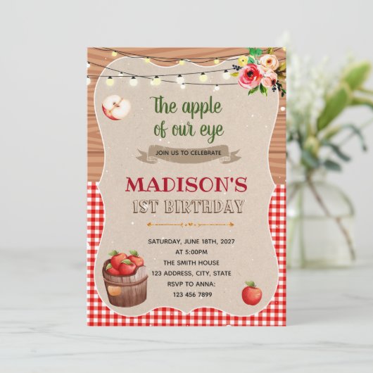 Invitation de partie Apple (Debout devant)