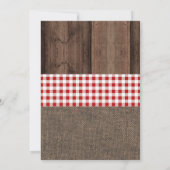 Invitation de partie Apple (Dos)