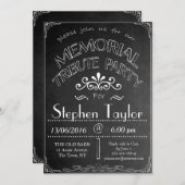 Invitation "de partie commémorative d'hommage" de (Devant / Derrière)