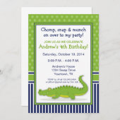 Invitation de partie d'alligator (Devant / Derrière)