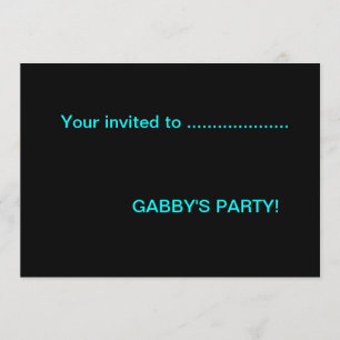 invitation de partie d'amusement